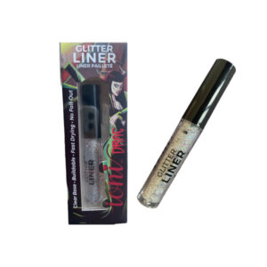 Delineador Glitter Líquido ioni cosmetics tono holographic silver