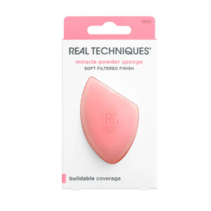 Real Techniques Esponja Aterciopelada para Aplicación de Polvo y Base