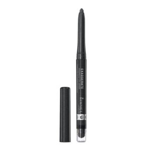 Delineador Rimmel London Lápiz Retráctil + Difuminador A Prueba De Agua Starlit Black
