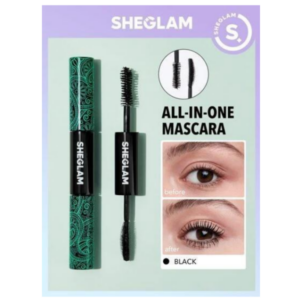 MÁSCARA DE PESTAÑAS SHEGLAM ALL IN ONE VOLUME & LENGTH A PRUEBA DE AGUA BLACK