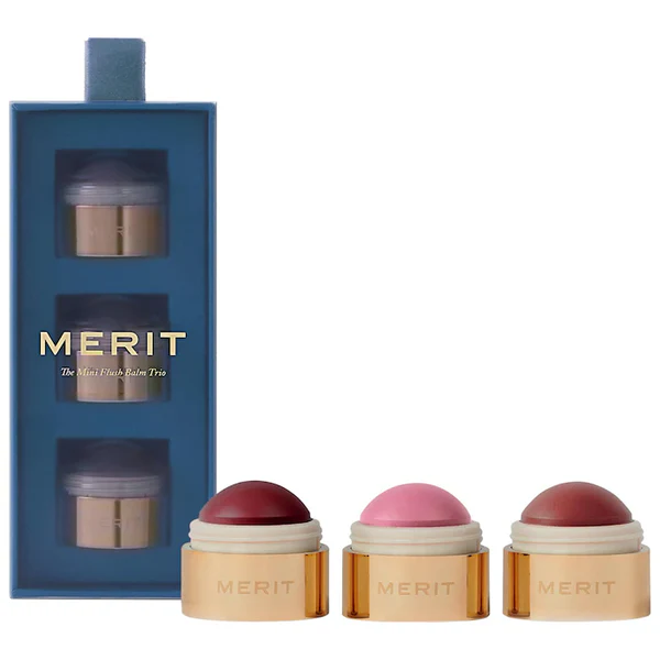 MERIT MINI FLUSH BALM CREAM BLUSH TRIO